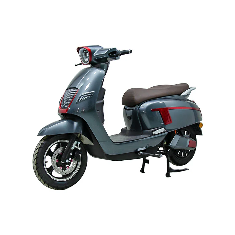 2 व्यक्ति इलेक्ट्रिक मोपेड 72V मोटरसाइकिल 10 इंच 800W